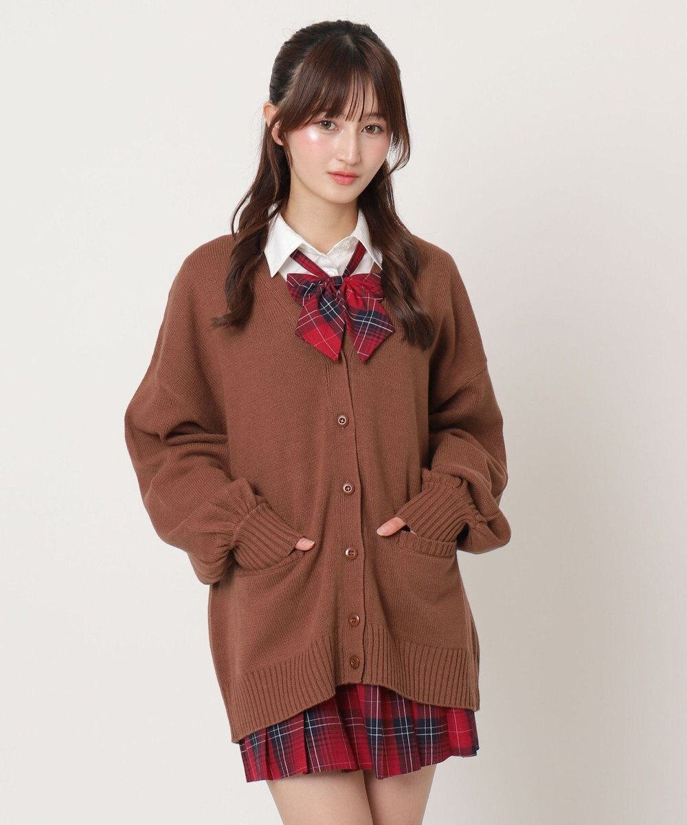 WEGO 【SCHOOLITEM】ニットカーディガン 