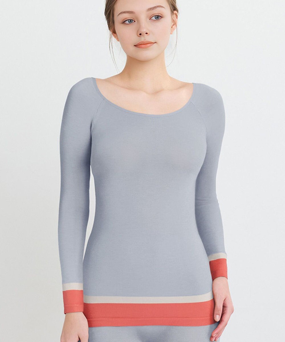 WACOAL あったかインナー よく伸びる生地 袖丈調節可能(7分袖~9分袖) 保温性(身生地) 9分袖 長袖 【360°ラクストレッチ】 レディース CLD371 /ワコール 