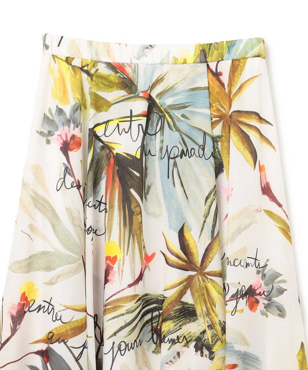 GRACE CONTINENTAL リゾートリーフプリントスカート 