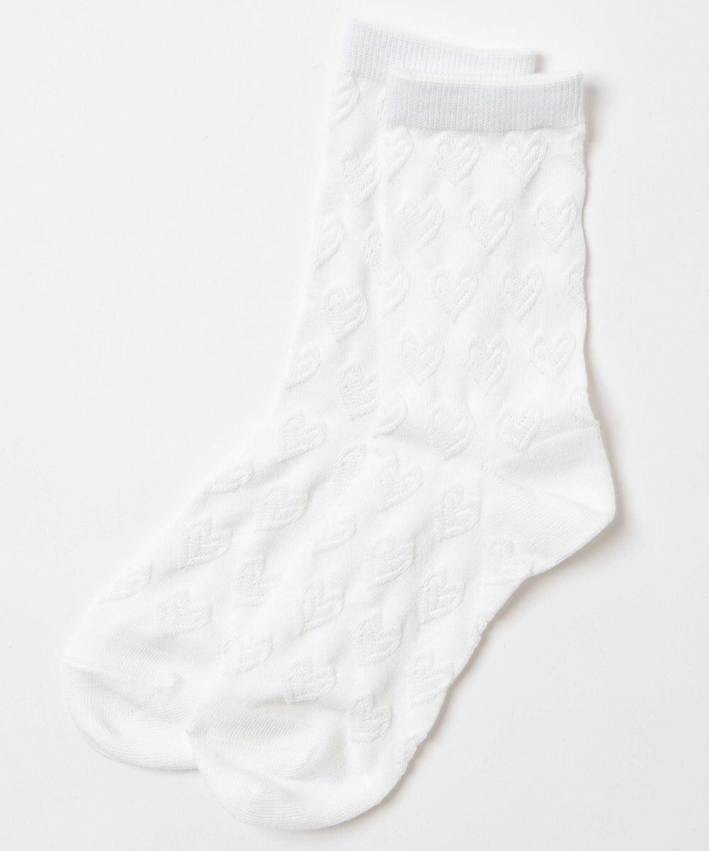 WEGO ポコポコハートクルーソックス 