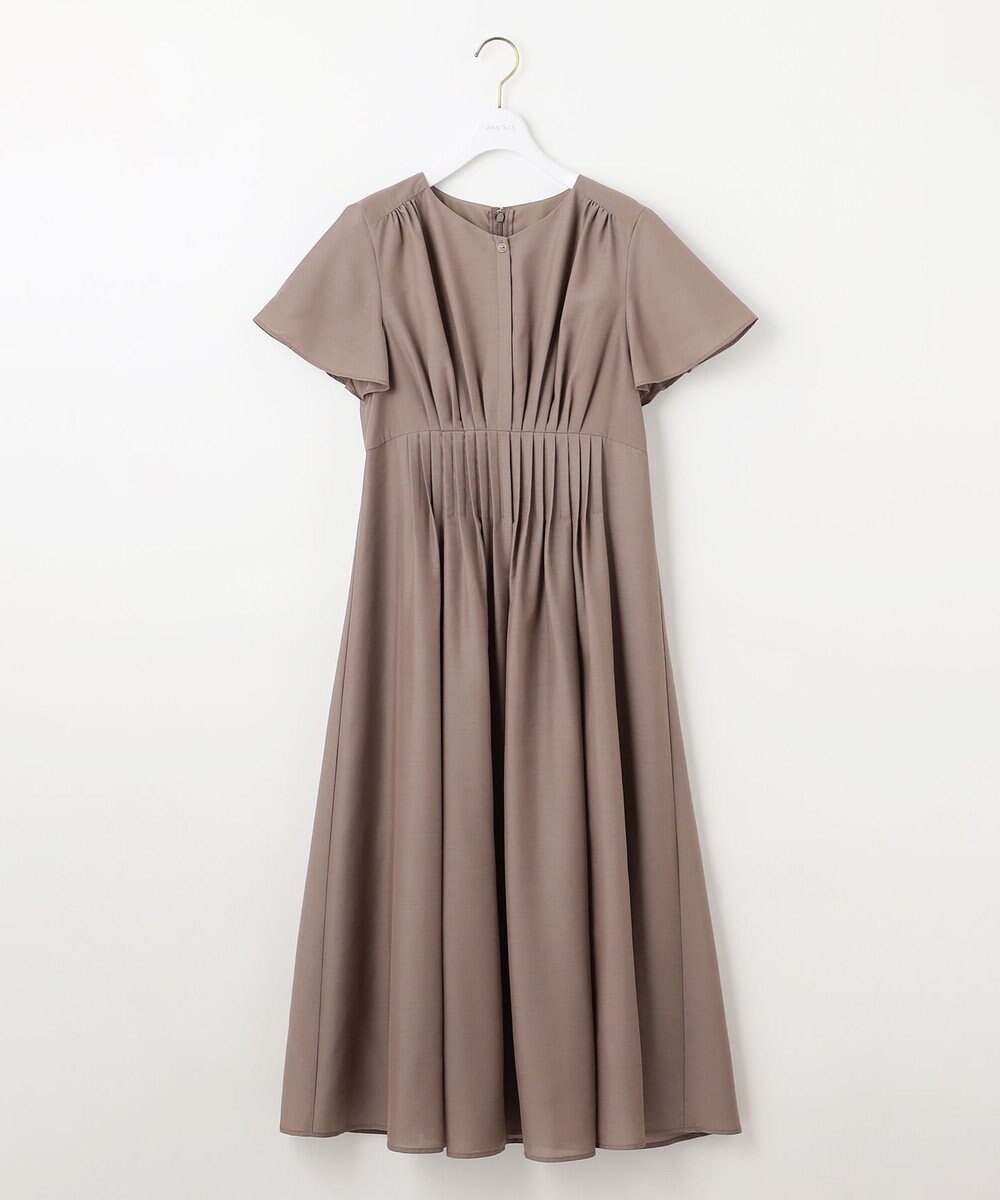 ANY SIS 【洗える】ピンタックハイウエスト ワンピース 