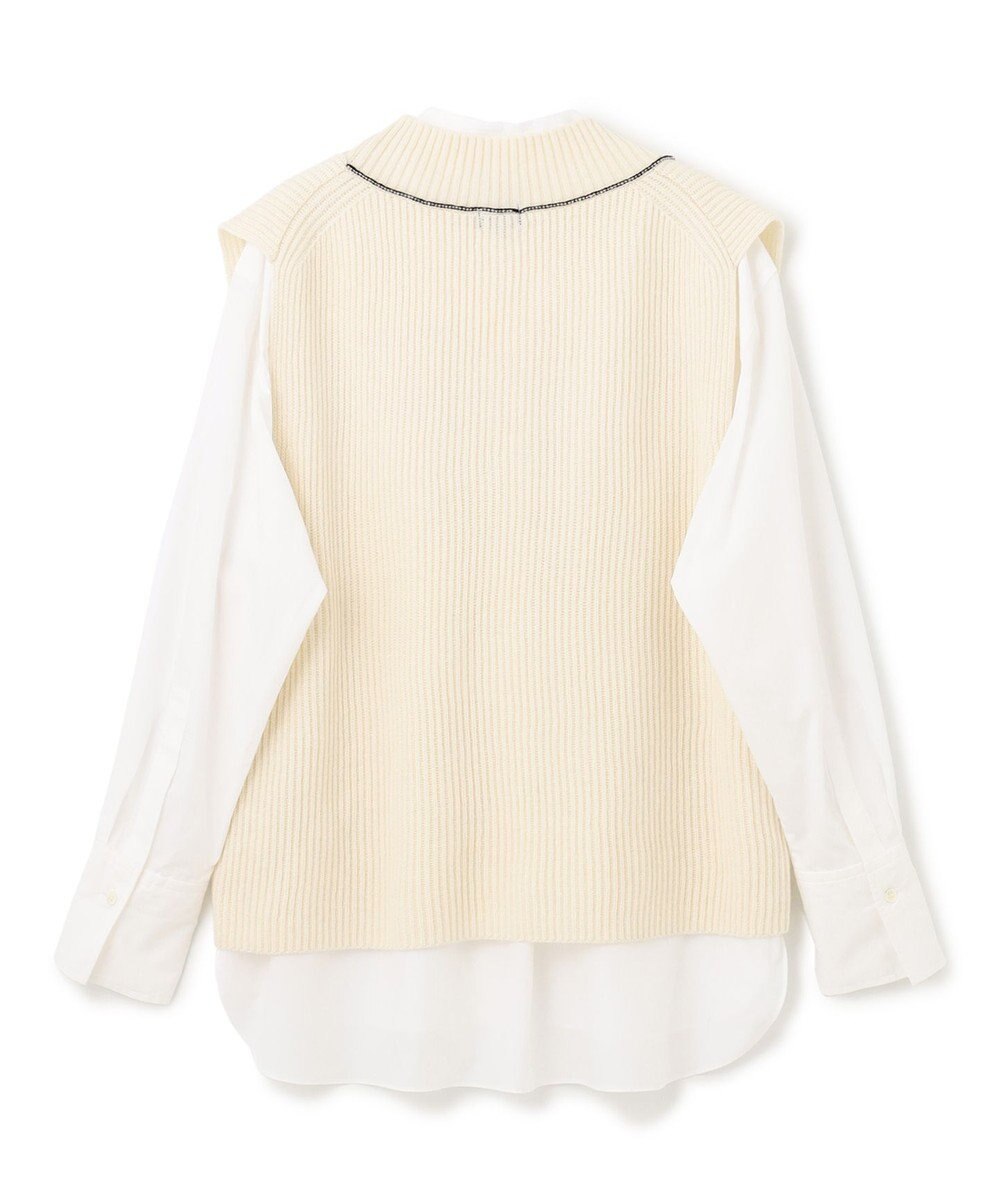 JOSEPH ポプリンシャツ×ニットベスト 