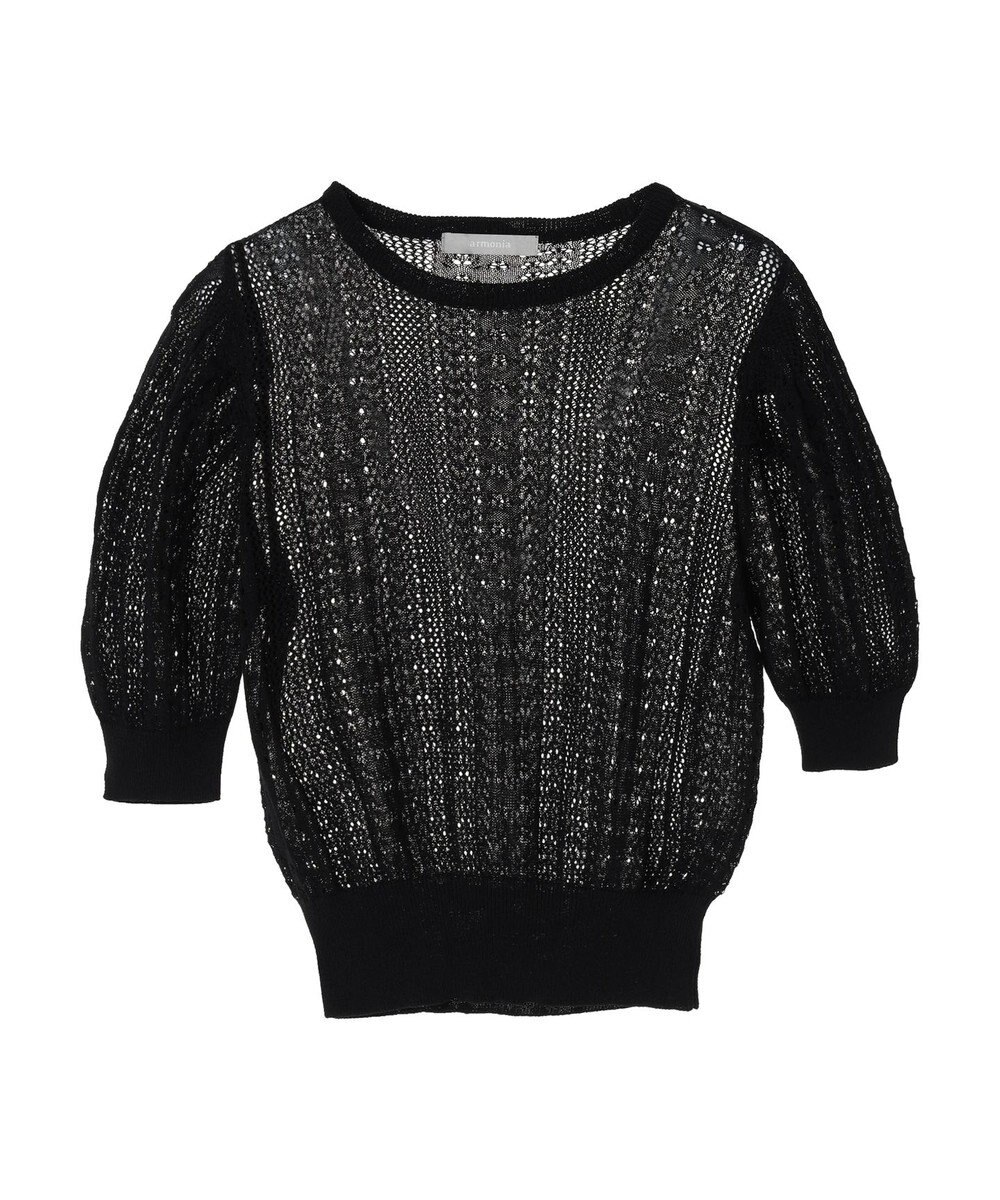 Green Parks ａ．透かし柄ニットプルオーバー 