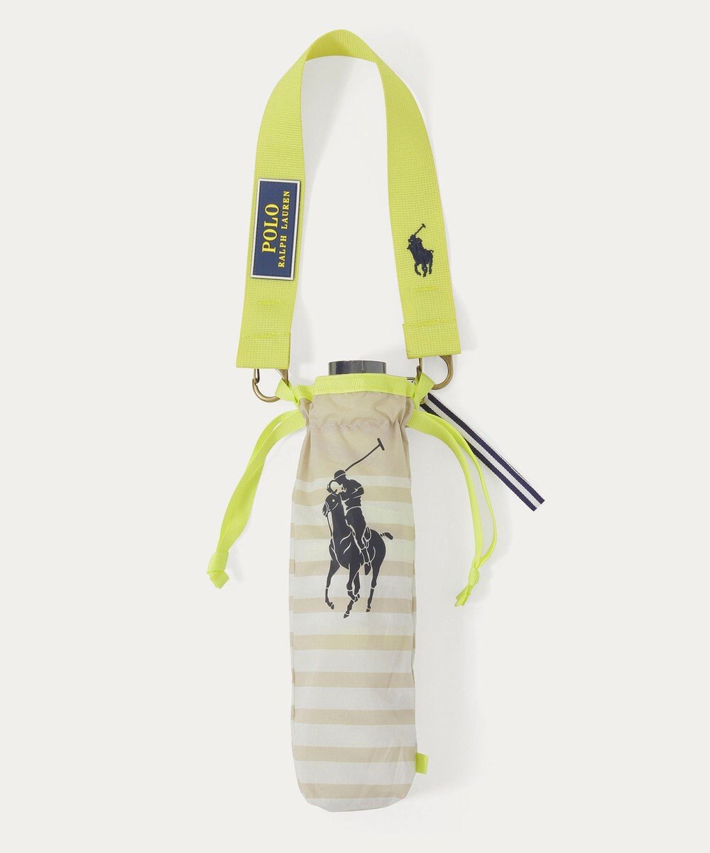 MOONBAT POLO RALPH LAUREN(ポロ ラルフローレン)ポロポニー ボーダー 折りたたみ傘 簡単開閉 