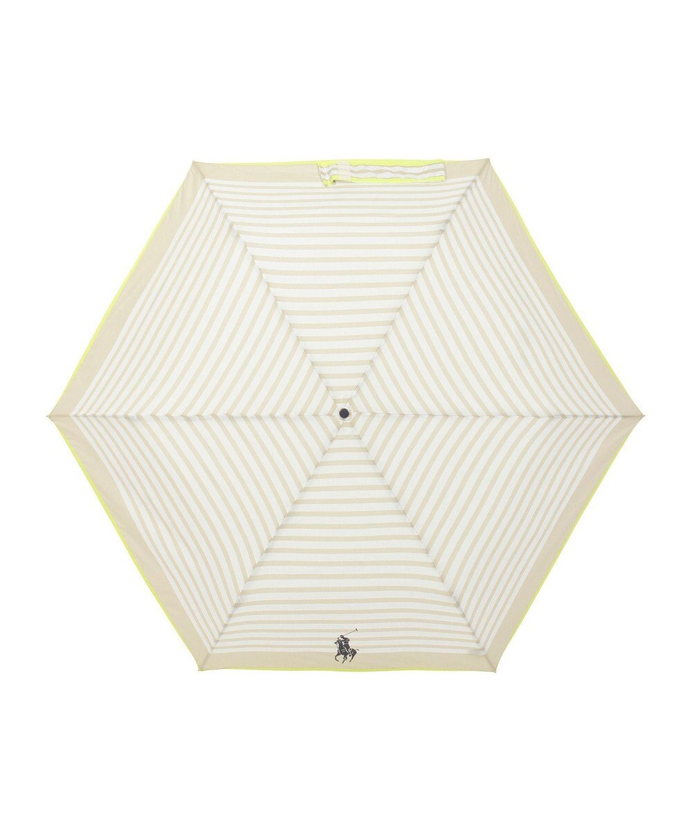 MOONBAT POLO RALPH LAUREN(ポロ ラルフローレン)ポロポニー ボーダー 折りたたみ傘 簡単開閉 