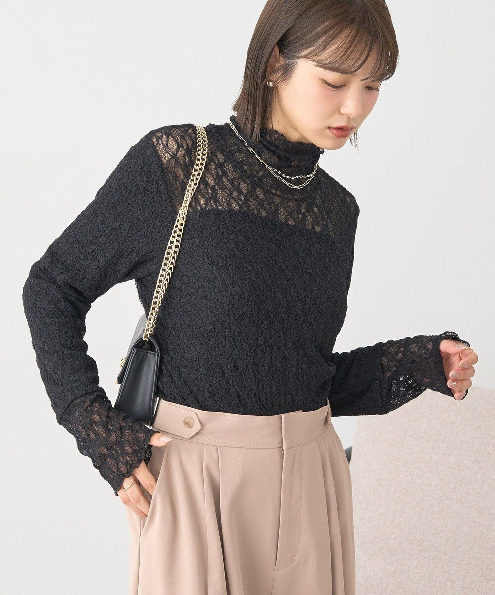 earth music&ecology 【吸湿発熱】あったかフェミニンインナー（ハイネック） 