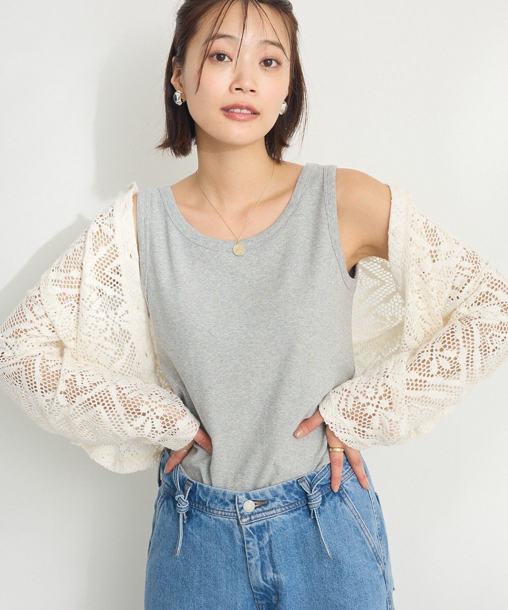 CRAFT STANDARD BOUTIQUE ラメテレコタンクトップ 