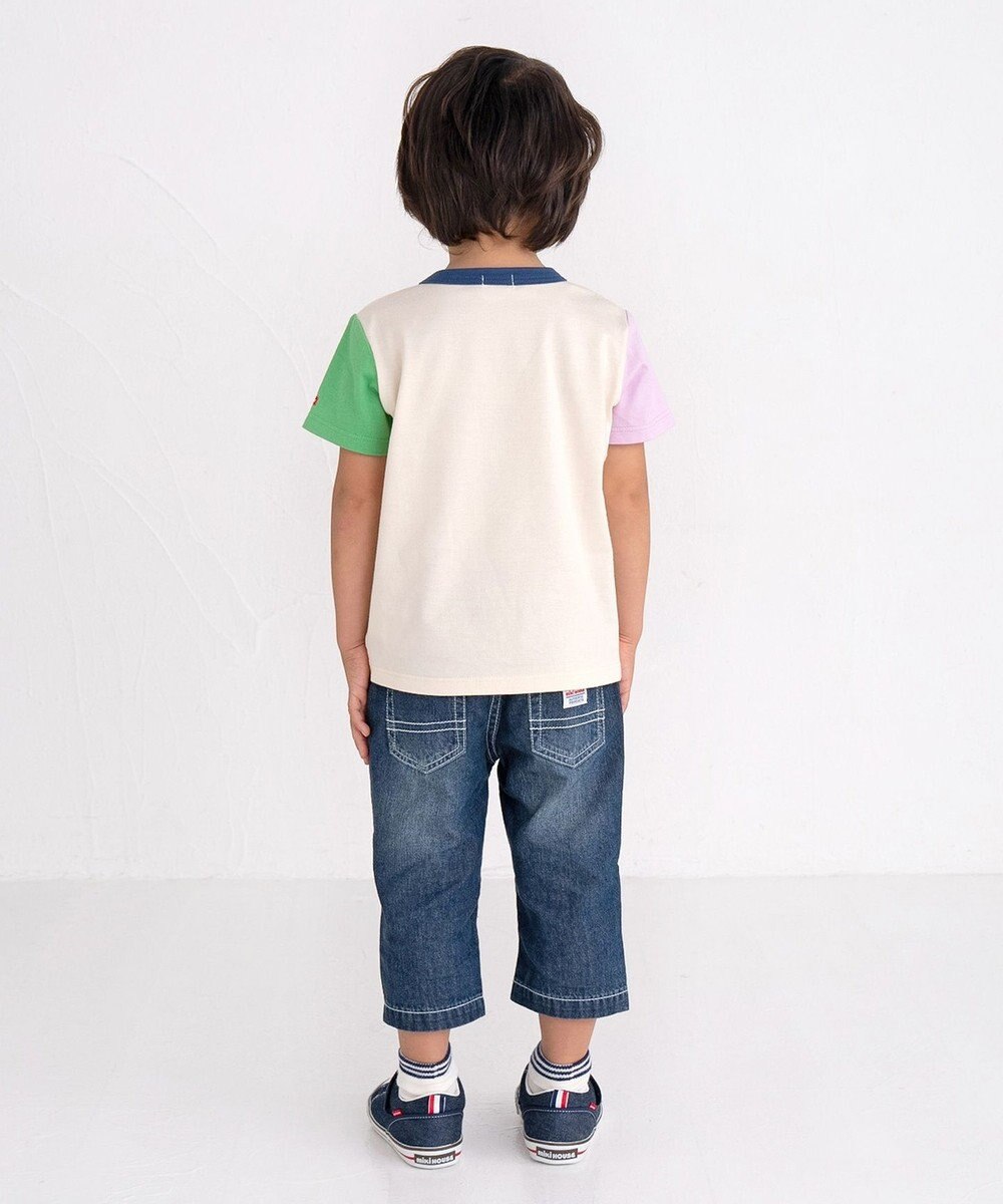 MIKI HOUSE HOT BISCUITS 【70-120cm】【Everyday Series】ワンポイント 半袖Tシャツ 