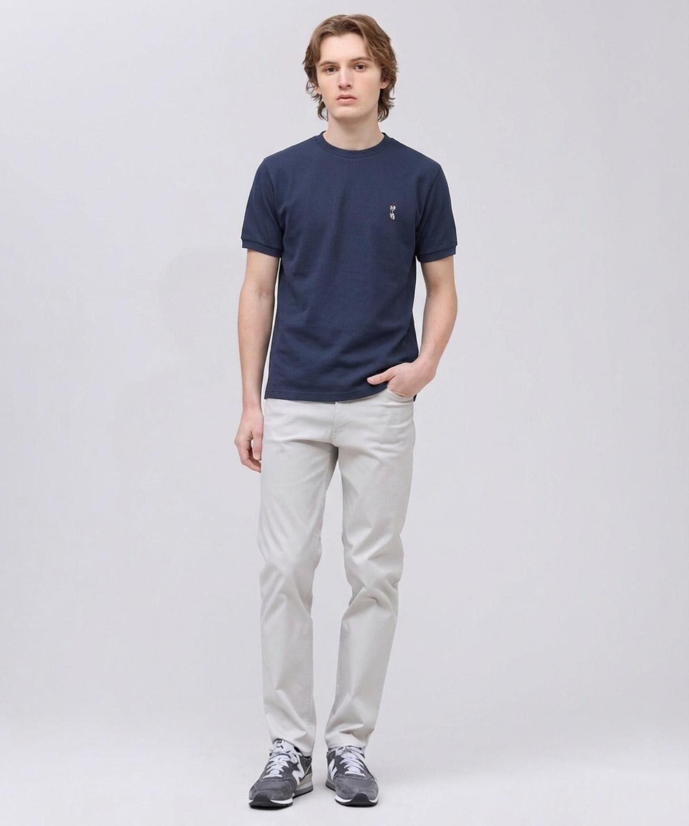 J.PRESS MEN 新デザイン【BULLDOG BOY】カノコレジメン クルーネック Tシャツ 