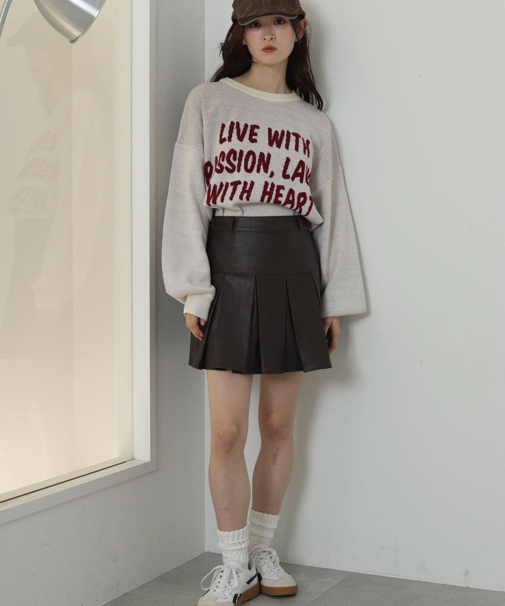 WEGO PUプリーツスカパン 