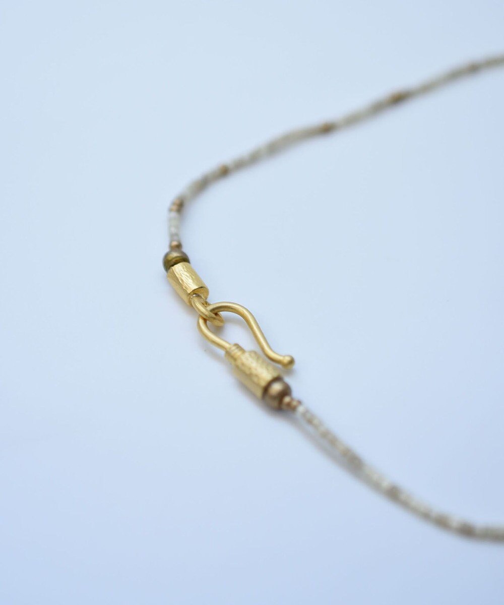 monshiro シルクビーズネックレス 