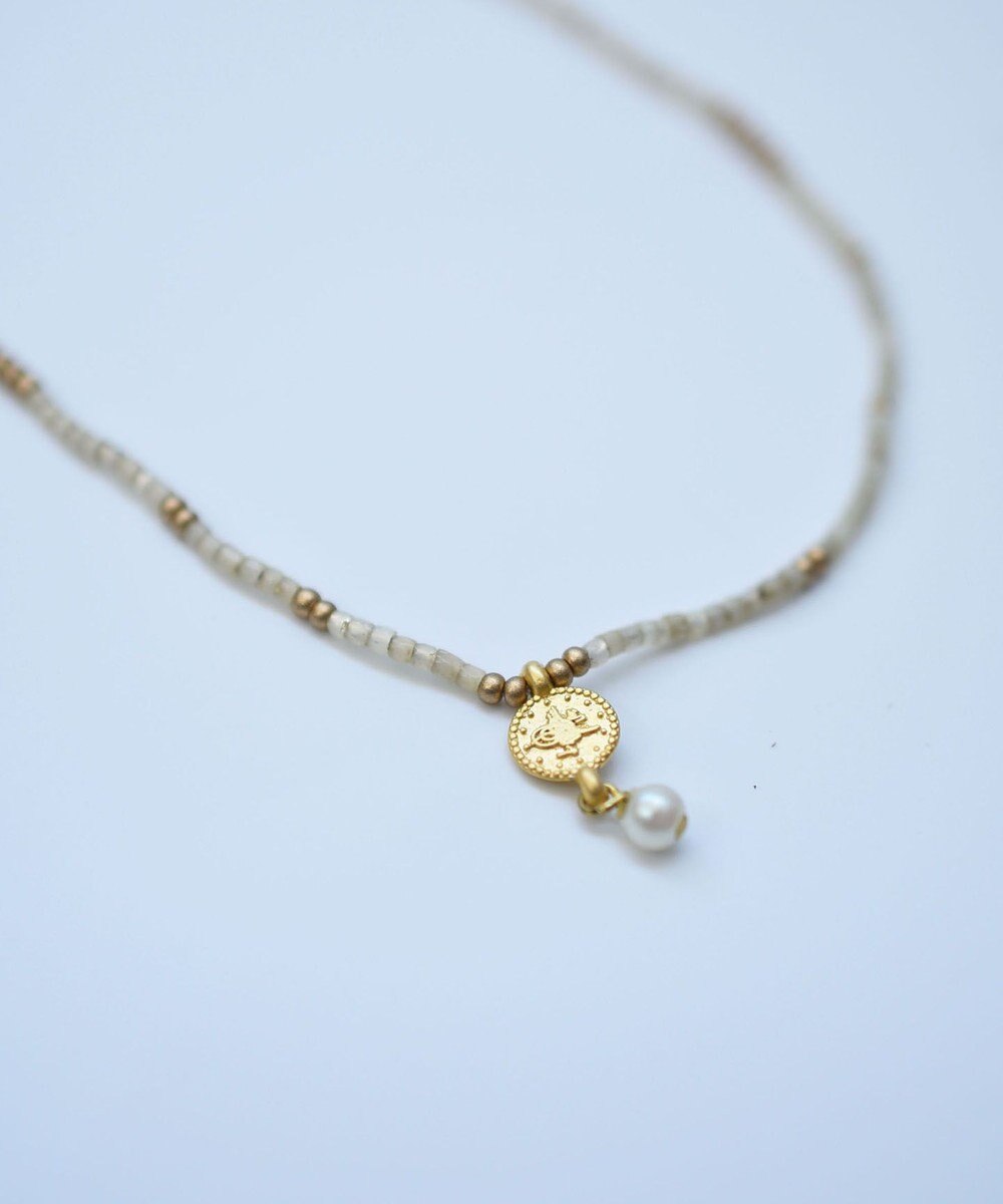 monshiro シルクビーズネックレス 