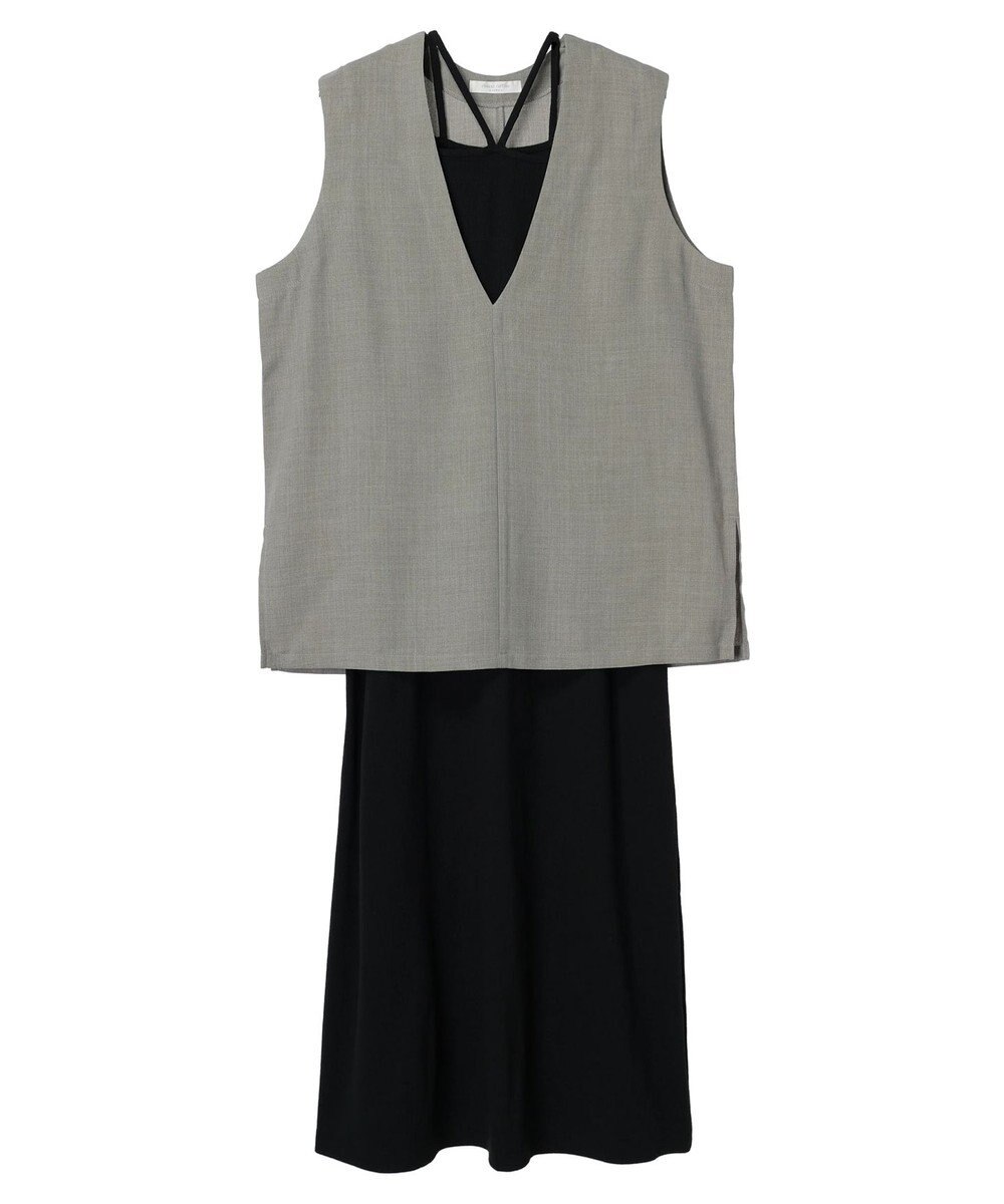 Green Parks ＳＥＴ２点ベスト＋マルチストラップワンピース 