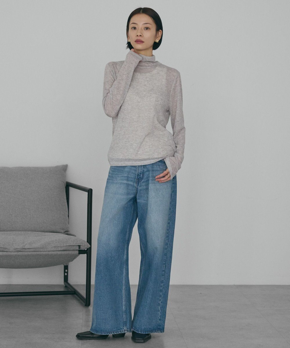 AMERICAN HOLIC シアーテレコタートルネックプルオーバー 