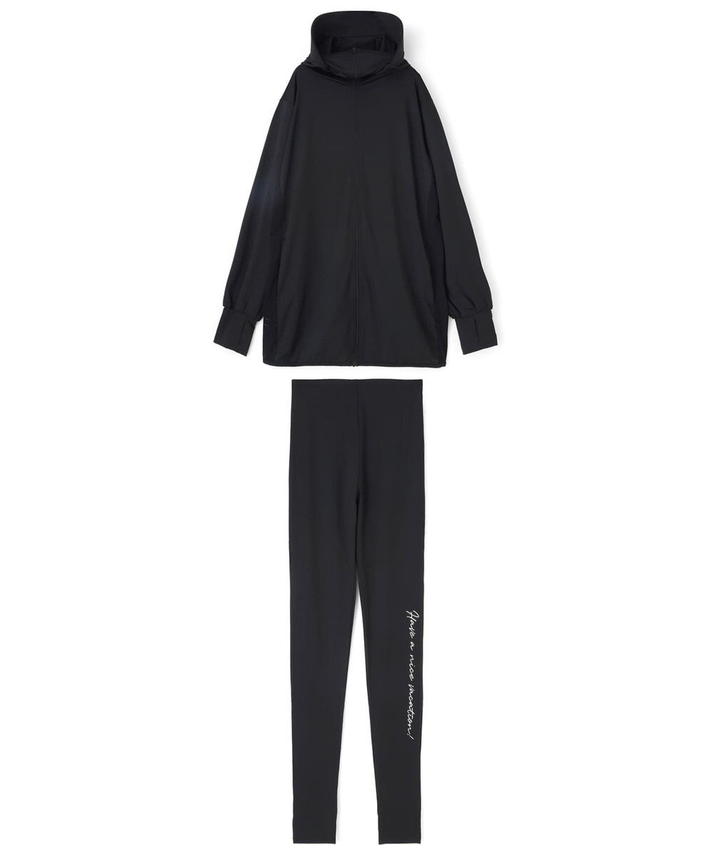 San-ai Resort（三愛水着楽園） 【UPF50＋】　WEB限定　つば付きラッシュ・レギンスセット　M・L　　【San-ai Resort（サンアイリゾート）】 