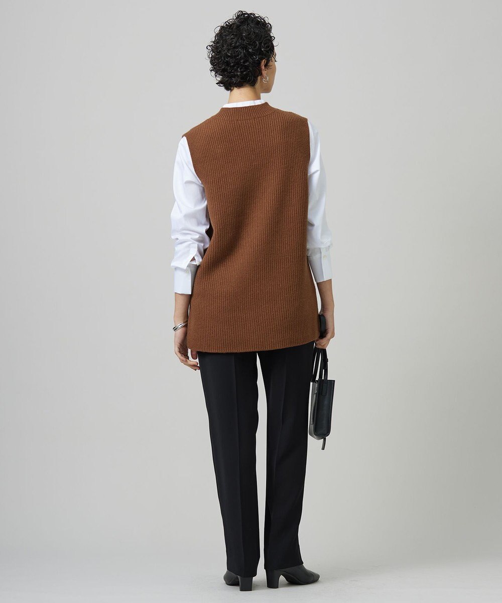 ICB L 【洗える】ライトダブルクロス ストレートパンツ 