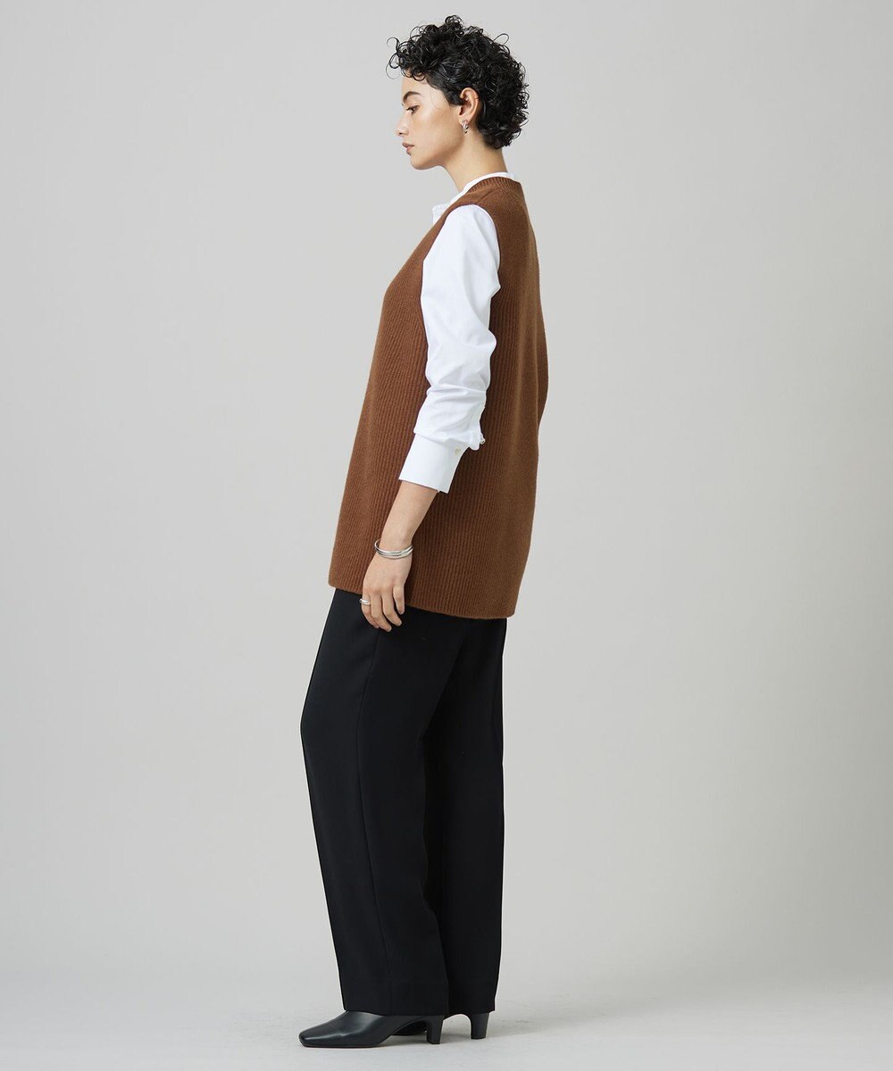 ICB L 【洗える】ライトダブルクロス ストレートパンツ 