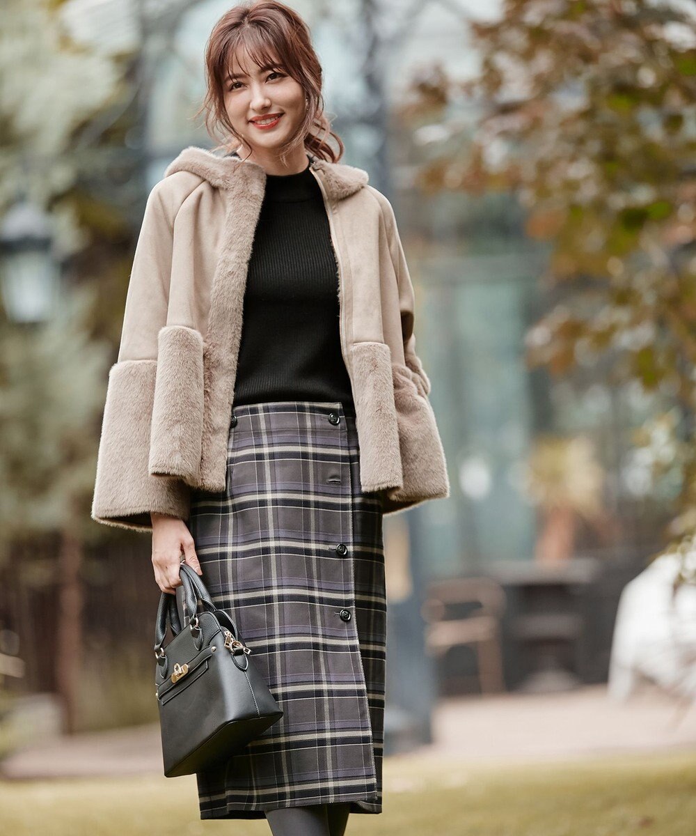 ANY SIS 【美人百花10月号掲載】2WAYリバーシブルラップ スカート 