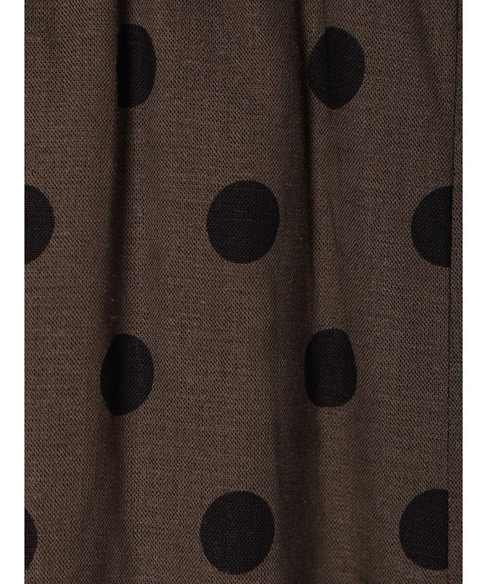 YECCA VECCA レーヨンリネンドットマーメイドスカート 