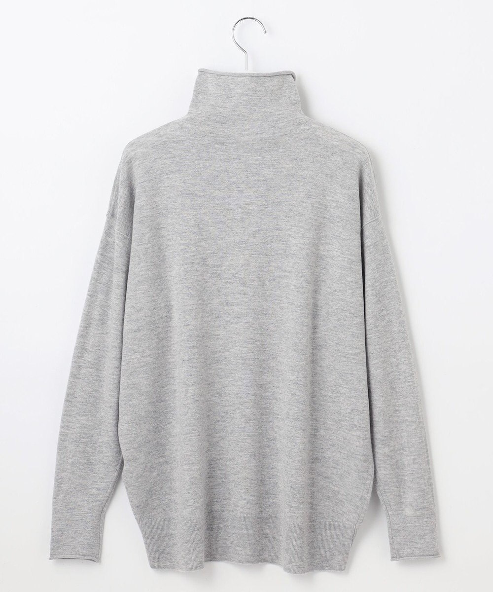自由区 【洗える】ソフトウールハイゲージハイネック ニット 