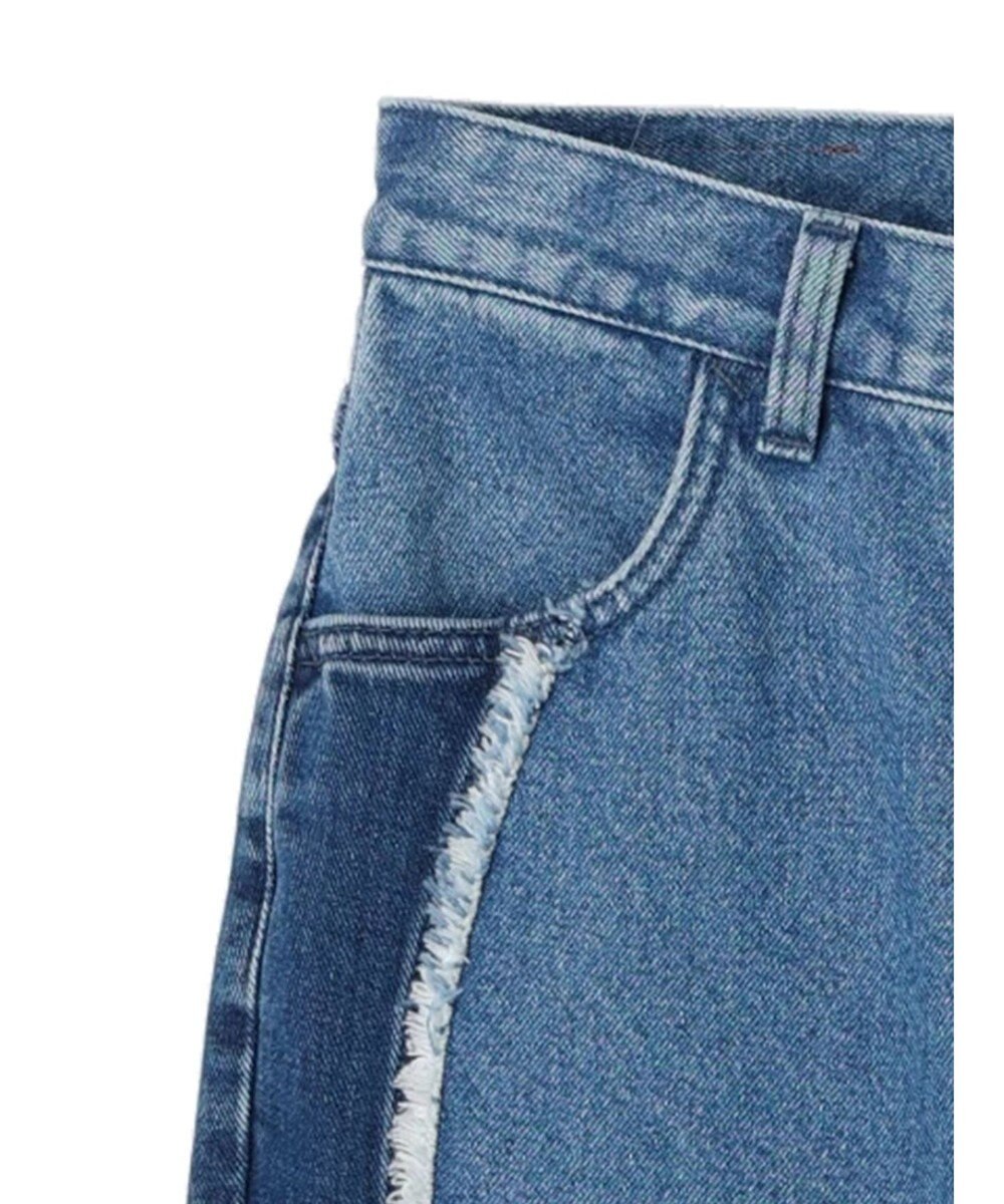 earth music&ecology Ｌｅｅ×ｅ．ｍ．ａ．ｅ　切替デニムフレアパンツ 