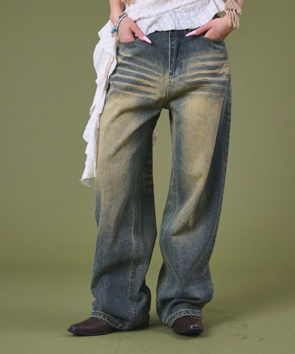 WEGO ブラストバギーデニム 