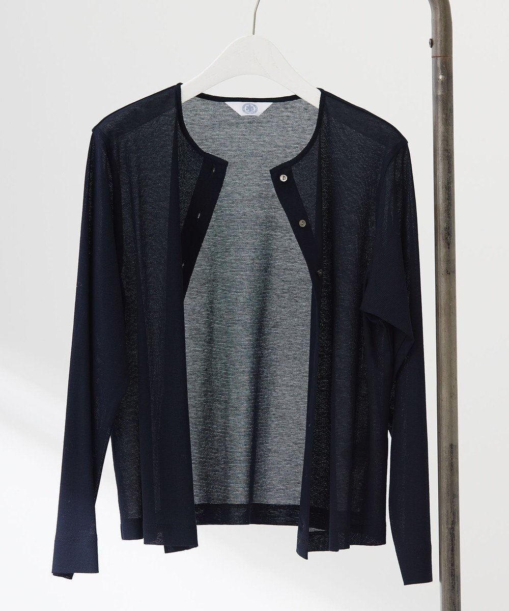 J.PRESS LADIES L シアータックフライス カーディガン 