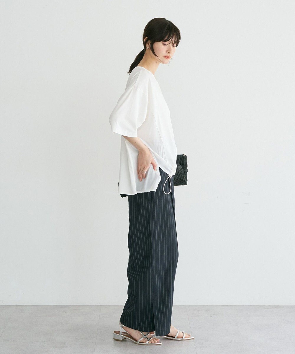 YECCA VECCA 裾ドロストデザインロゴTee 