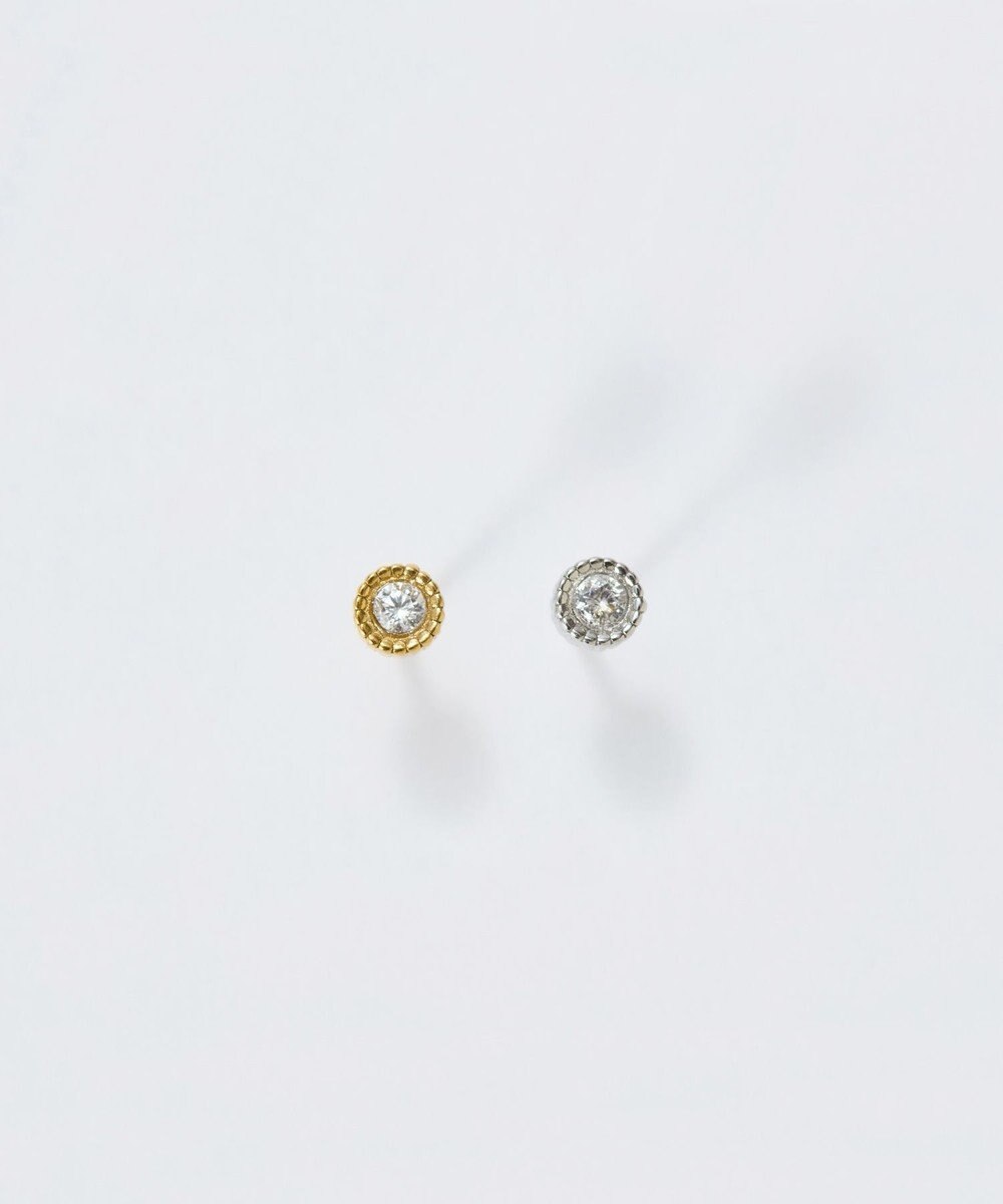 Phoebe 【金属アレルギー対応】プチシャイニングピアス(片耳)　シルバー/サージカルステンレス 