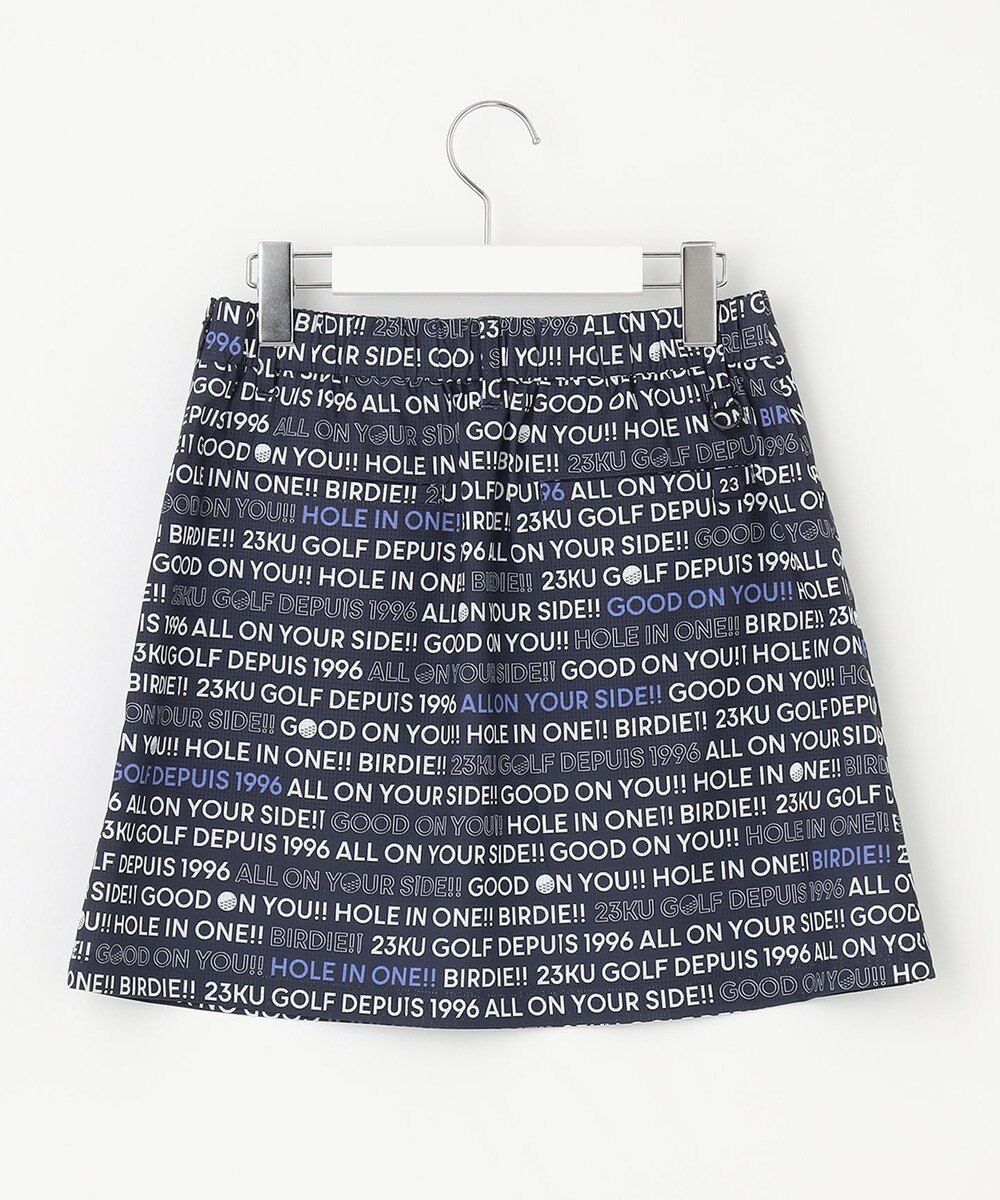 23区GOLF 【WOMEN】ロゴ総柄クールメッシュスカート 