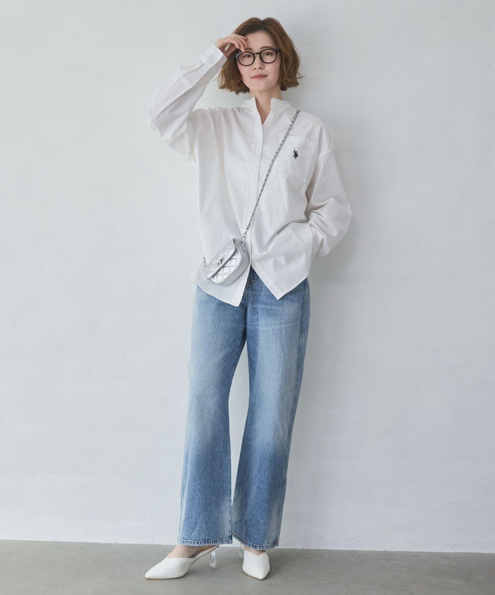 WEGO 【XS～Lサイズ展開/美脚】ストレートデニムパンツ 