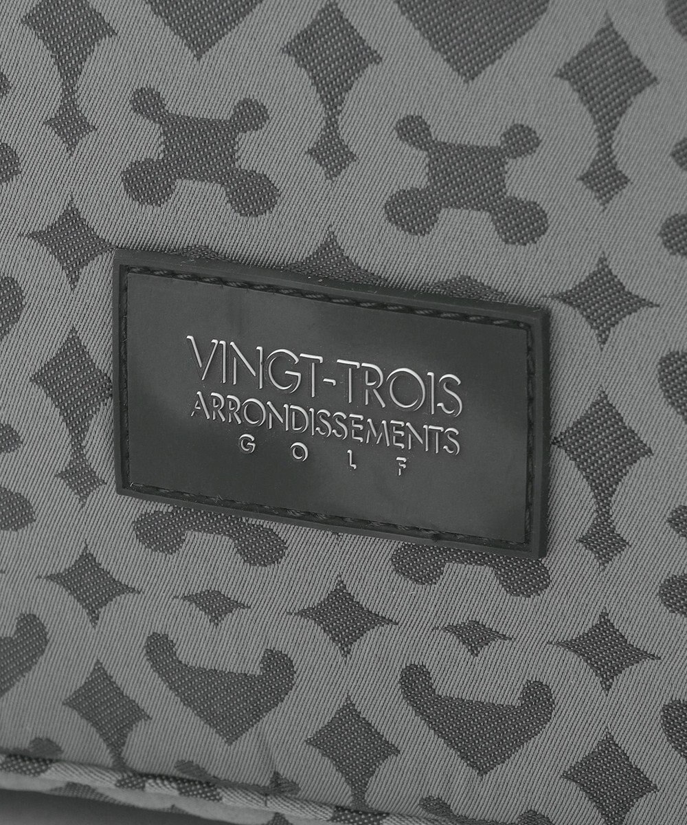 23区GOLF 【UNISEX】モノグラムボストンバッグ　シューズ収納付きの大容量　ショルダー持ちも可能 