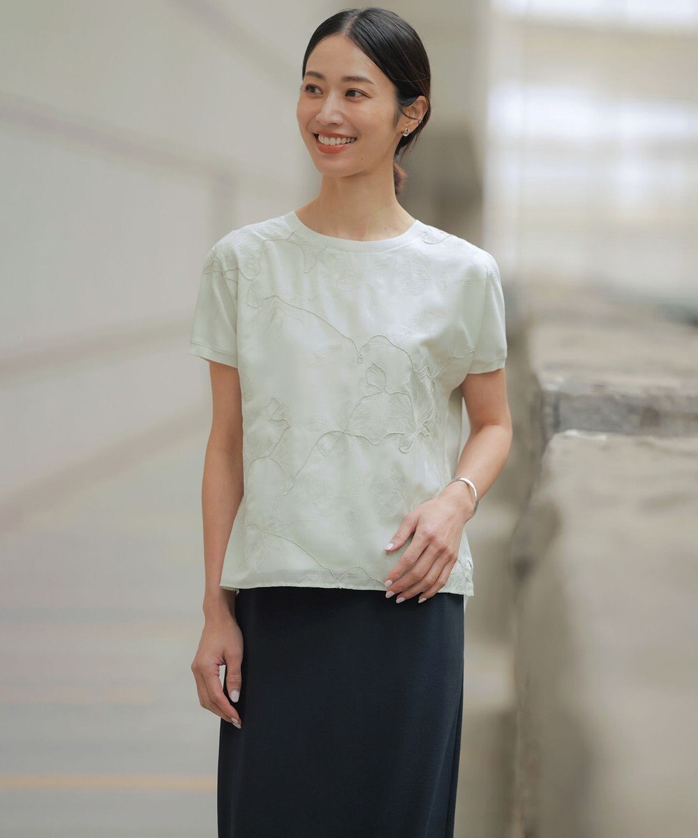 J.PRESS LADIES L 【セットアップ対応】Light ジョーゼット ナロー スカート 