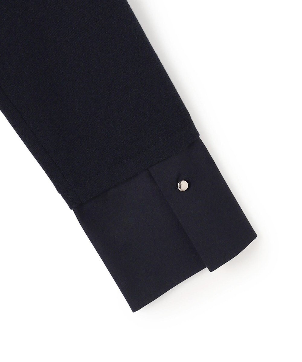 ICB レーヨンシルクストレッチブレンド ドッキングペプラムプルオーバー 