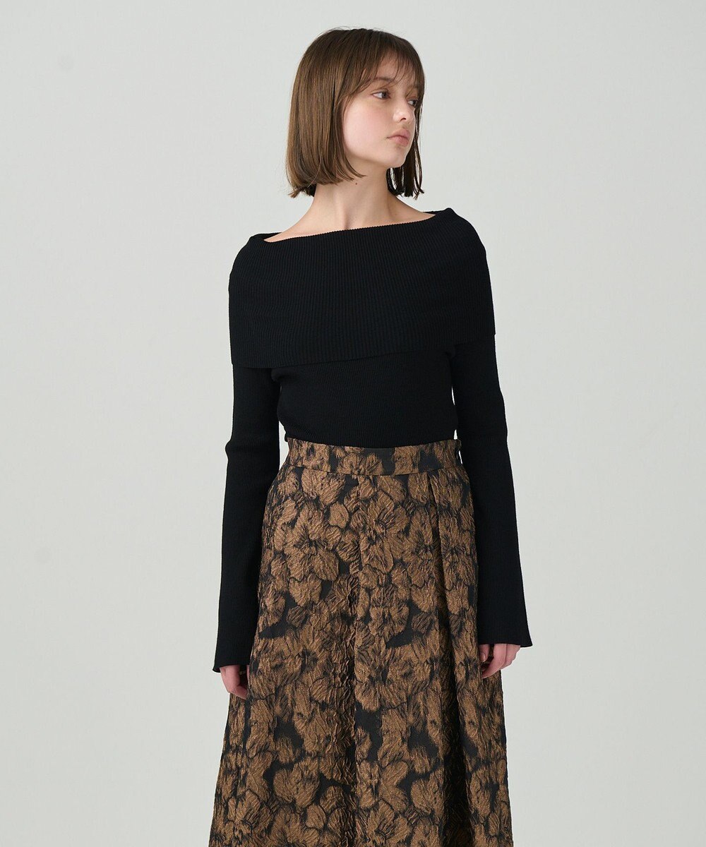 GRACE CONTINENTAL オフショルニットトップ 