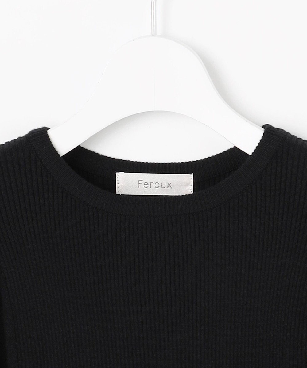 Feroux パフスリーブ ニット プルオーバー 