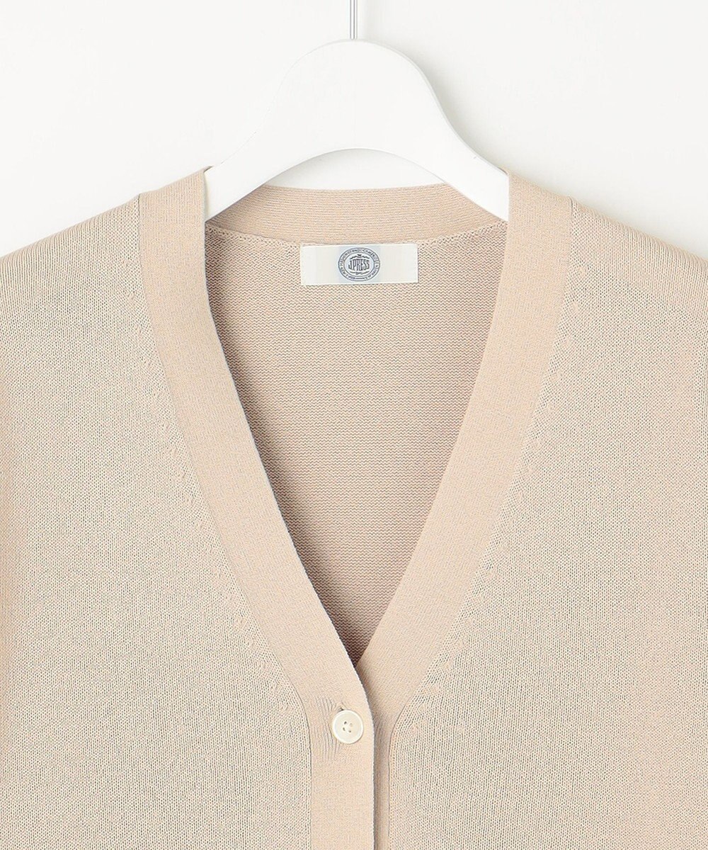 J.PRESS LADIES L 【洗える】リノナチュール Vネック カーディガン 