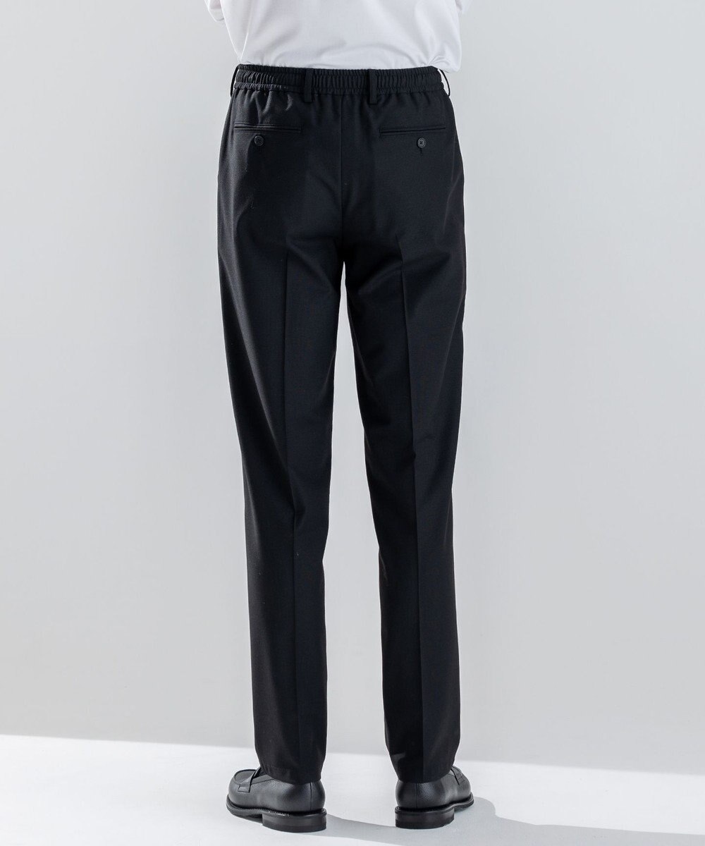 JOSEPH HOMME 新素材【ストレッチ/ウエストゴム仕様】ウール混キャリーマンストレッチ ドロスト付ストレートパンツ / HOVE 
