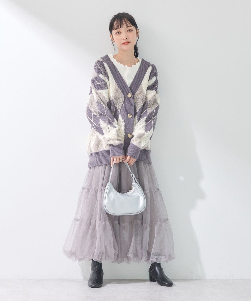 earth music&ecology チュールバルーンスカート 