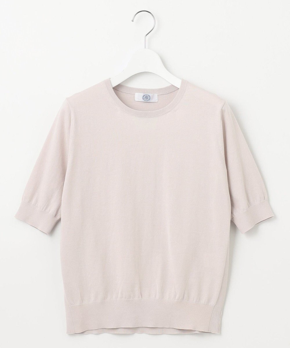 J.PRESS LADIES 【洗える】BASIC HT-COTTON クルーネック ニット 