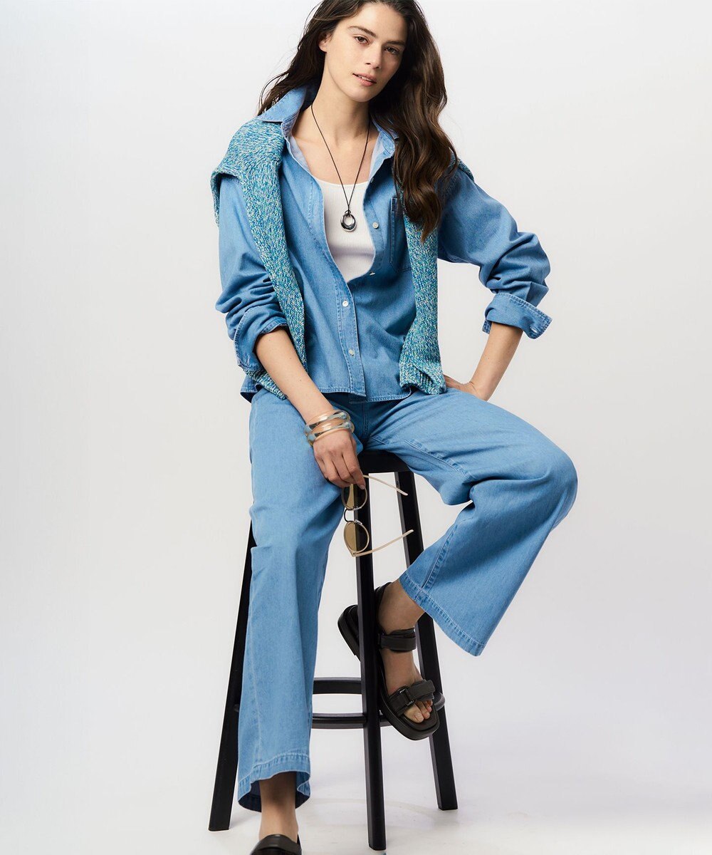 23区 L カラーミックスファンシー ニット 