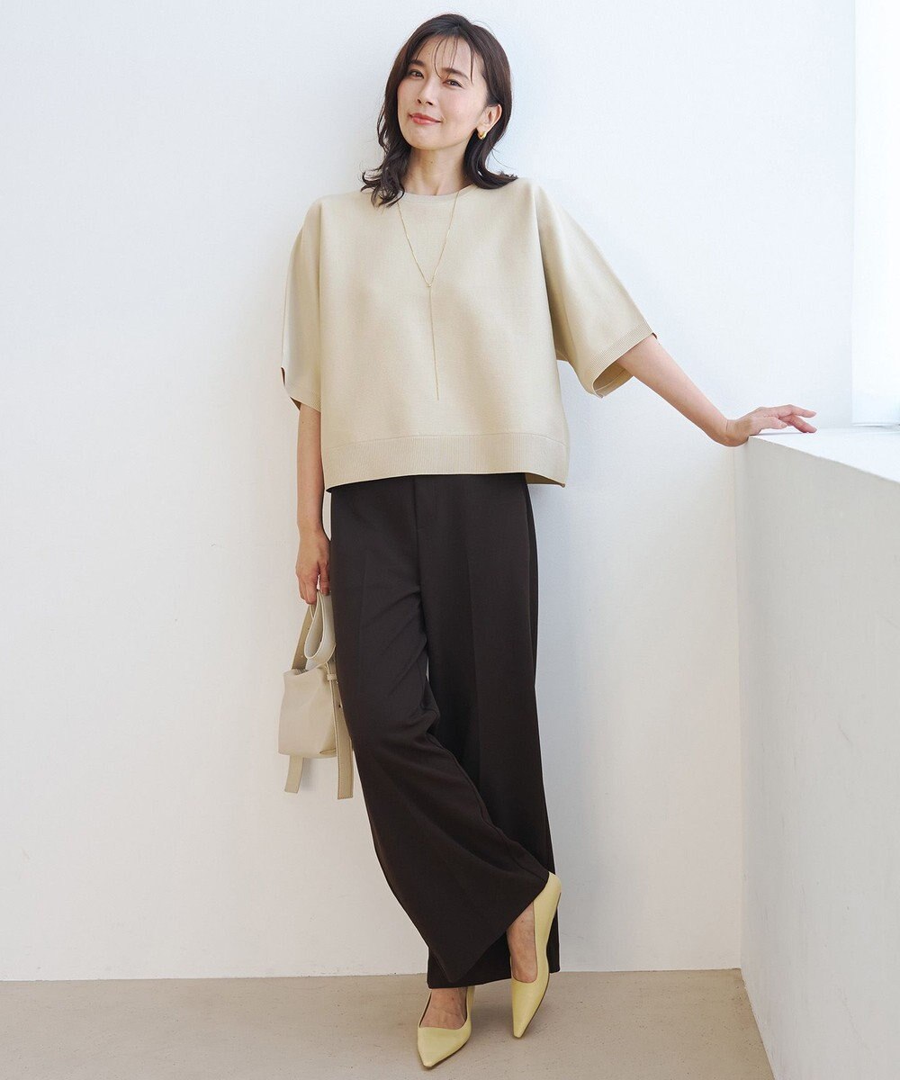 UNFILO 【一部店舗限定】BEAUTY FORM KNIT ハーフスリーブ 