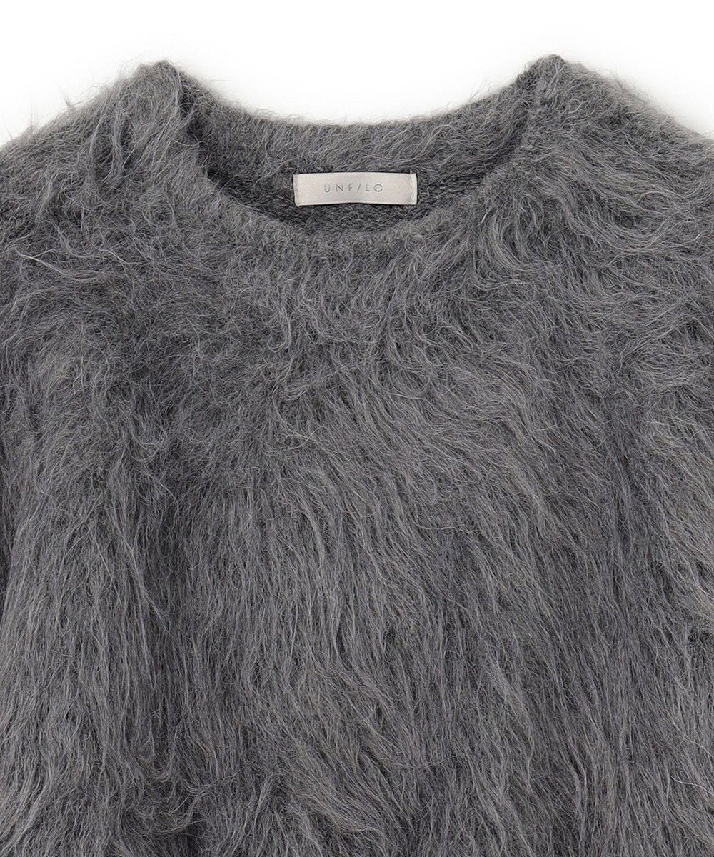UNFILO MENS 【男女兼用】シャギー クルーネックニット 