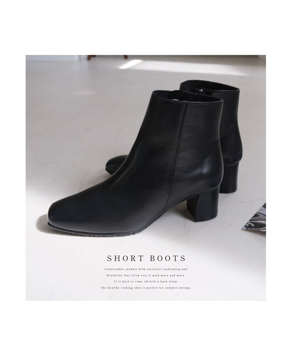 Pointer 【石岡真実さん着用】本革ショートブーツ 