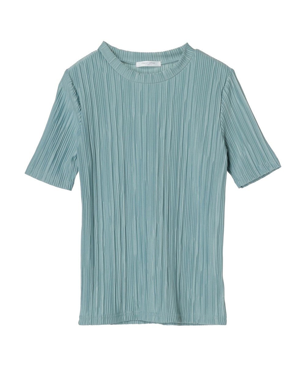 Green Parks プリーツ５分袖プルオーバー 