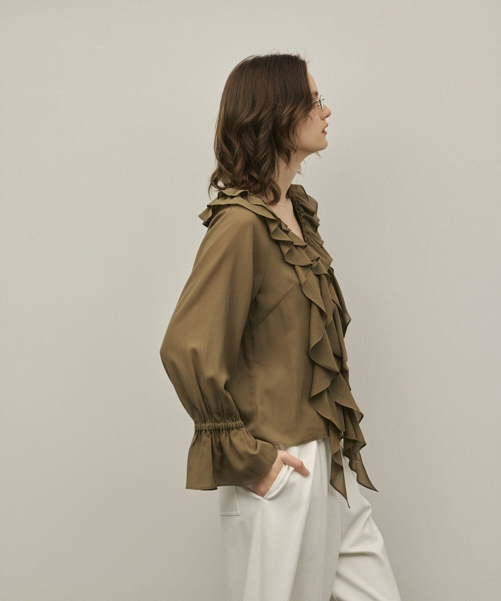 GRACE CONTINENTAL フリルブラウス 