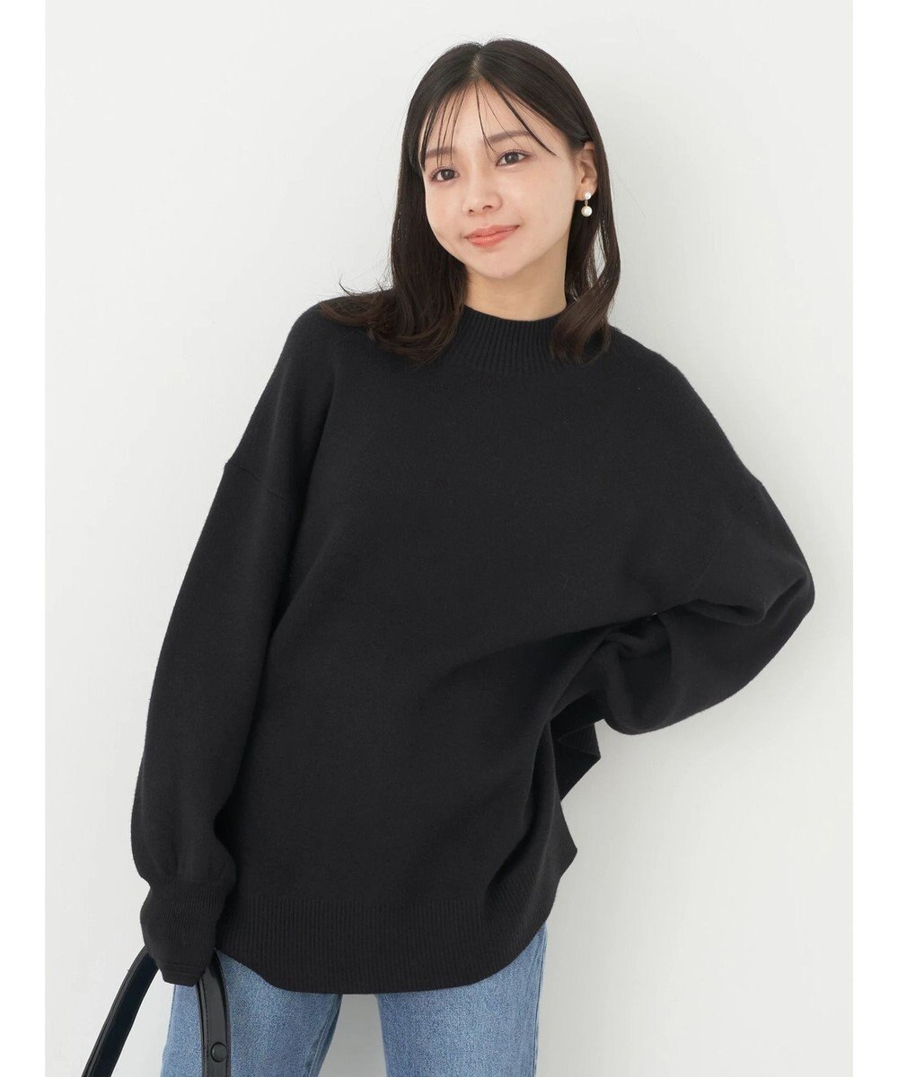 earth music&ecology やわらかタッチハイネックチュニック 