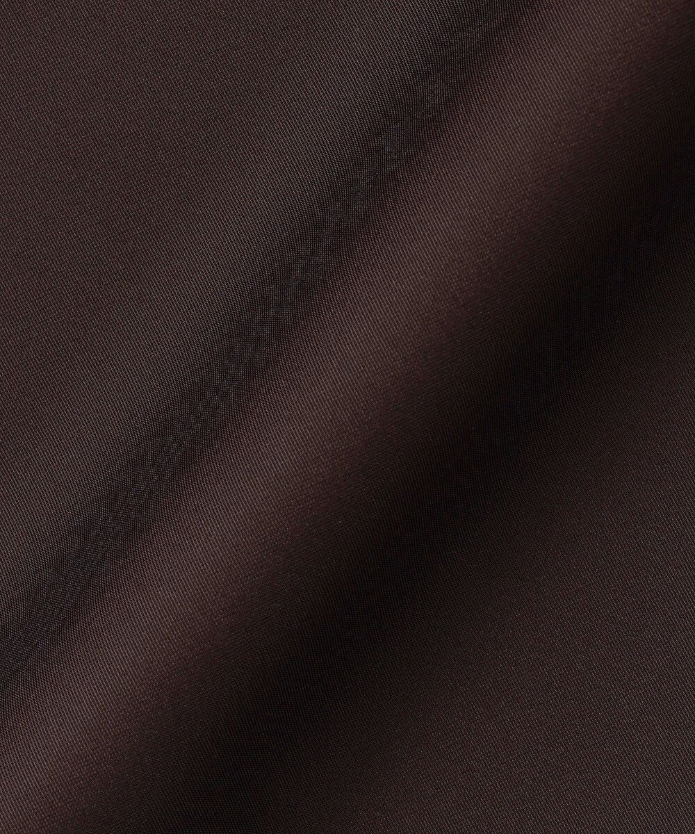 ICB L 【洗える】ストレッチダブルサテン テーラーカラー ラップワンピース 