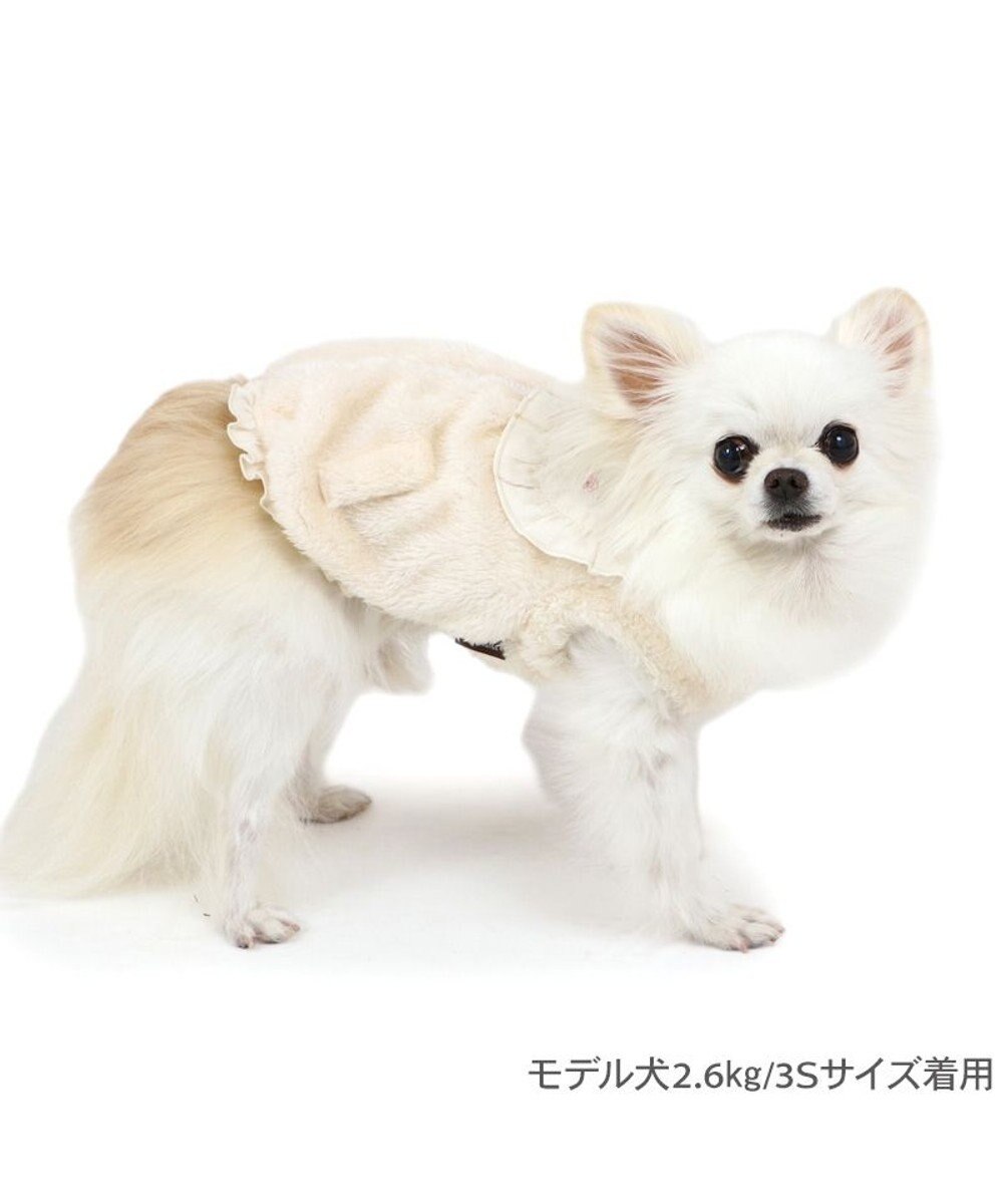 PET PARADISE ペットパラダイス ボア ジップベスト 《お花》 小型犬 