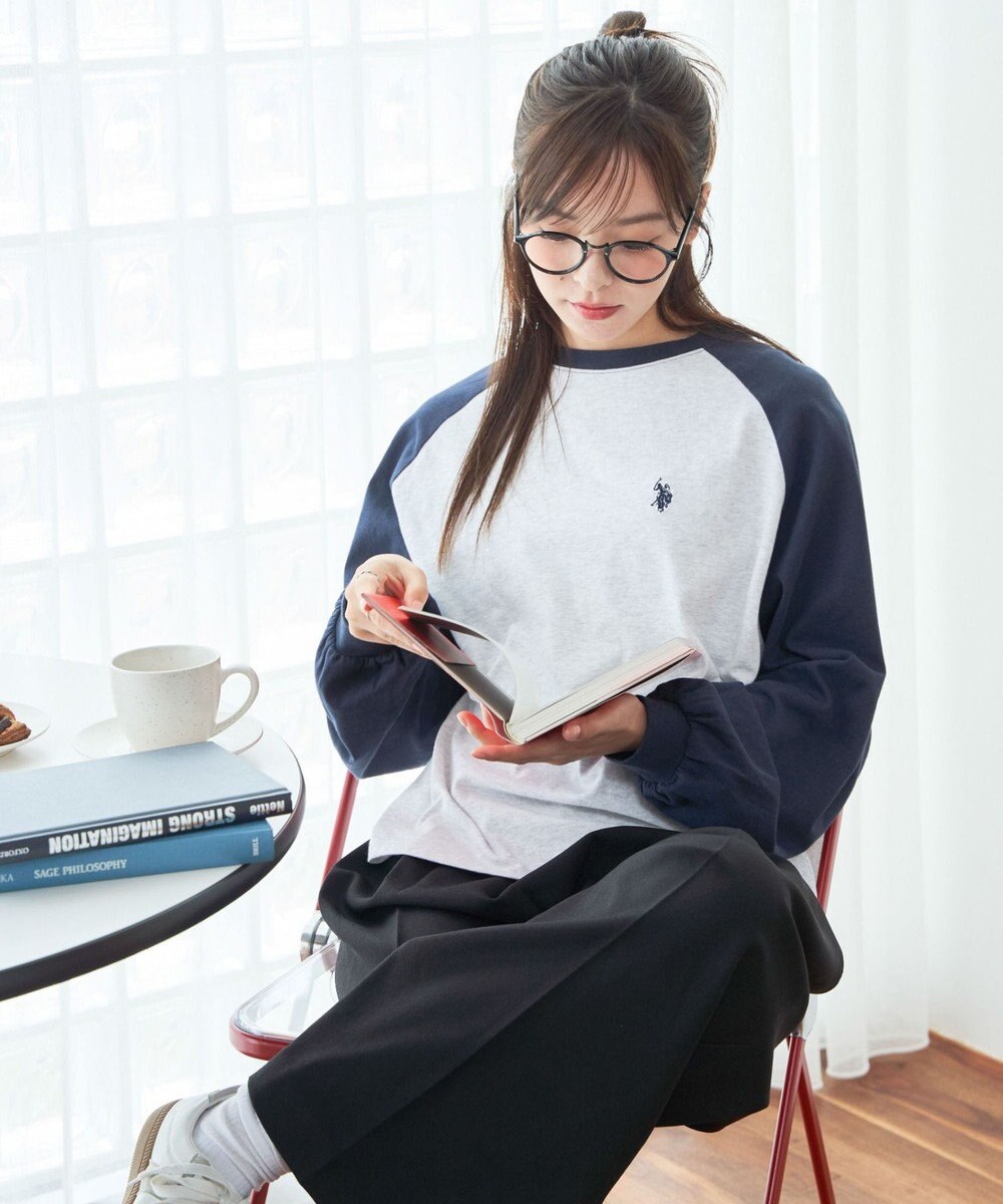 WEGO USPOLOだぼそでカラーロンT 